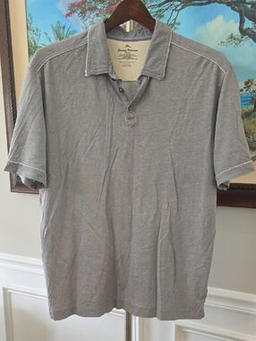 Tommy Bahama Men's Short Sleeve Polo — Light Gray Heather